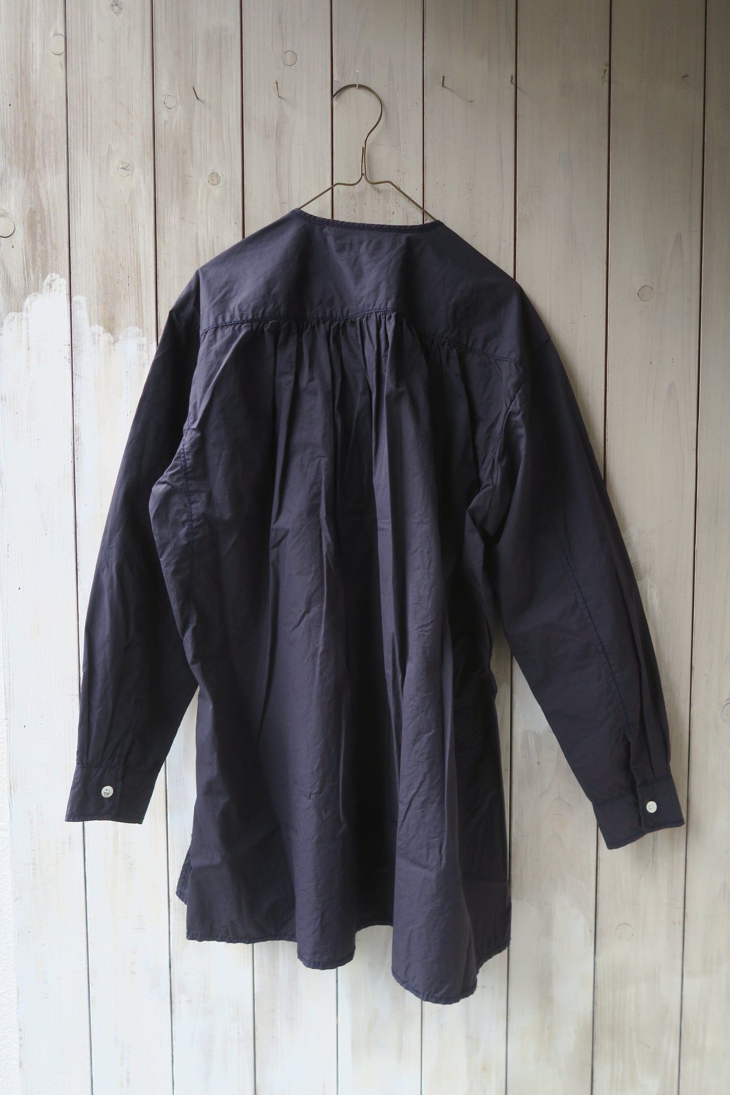 japan---ノーカラーシャツ---homspun