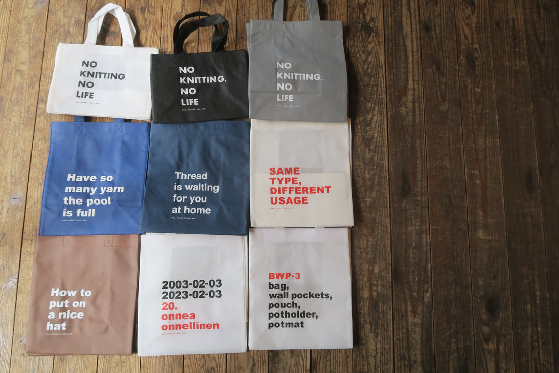 NO KNITTING,NO LIFE---bag  for kits