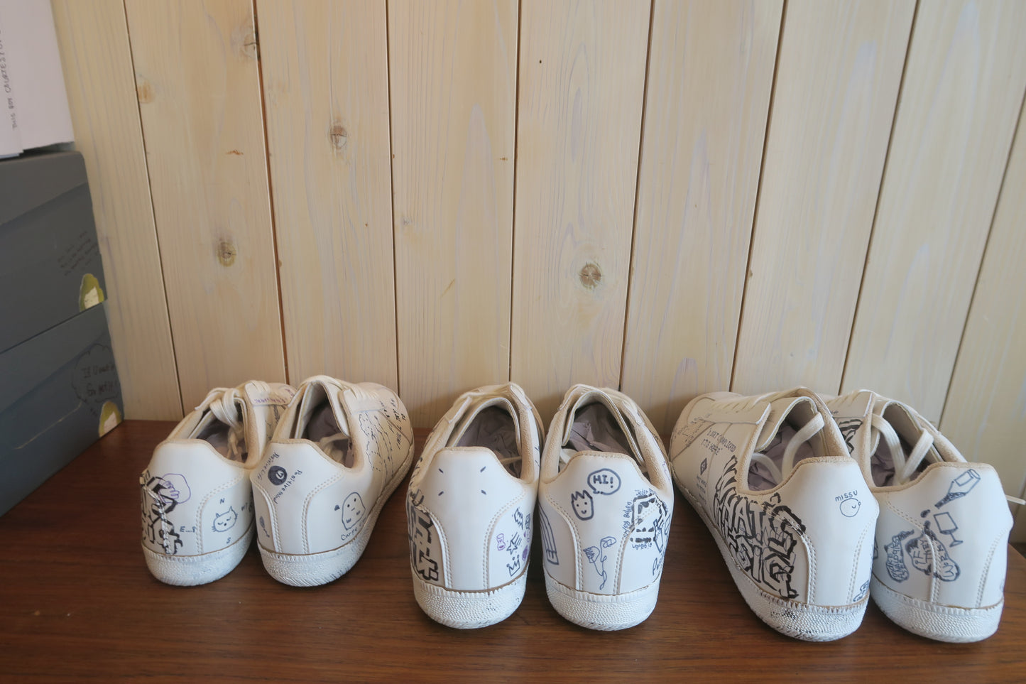 graffiti german trainer sneakers---yonceA