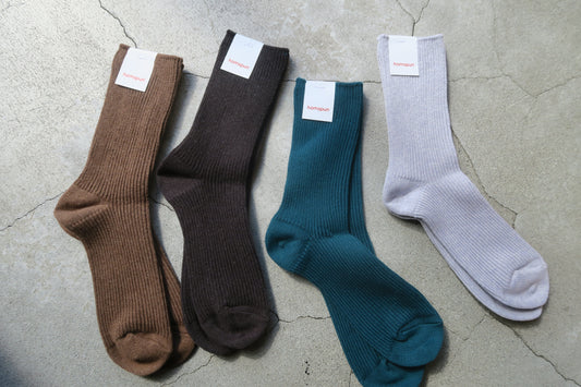 japan----コットン起毛ソックス---homspun